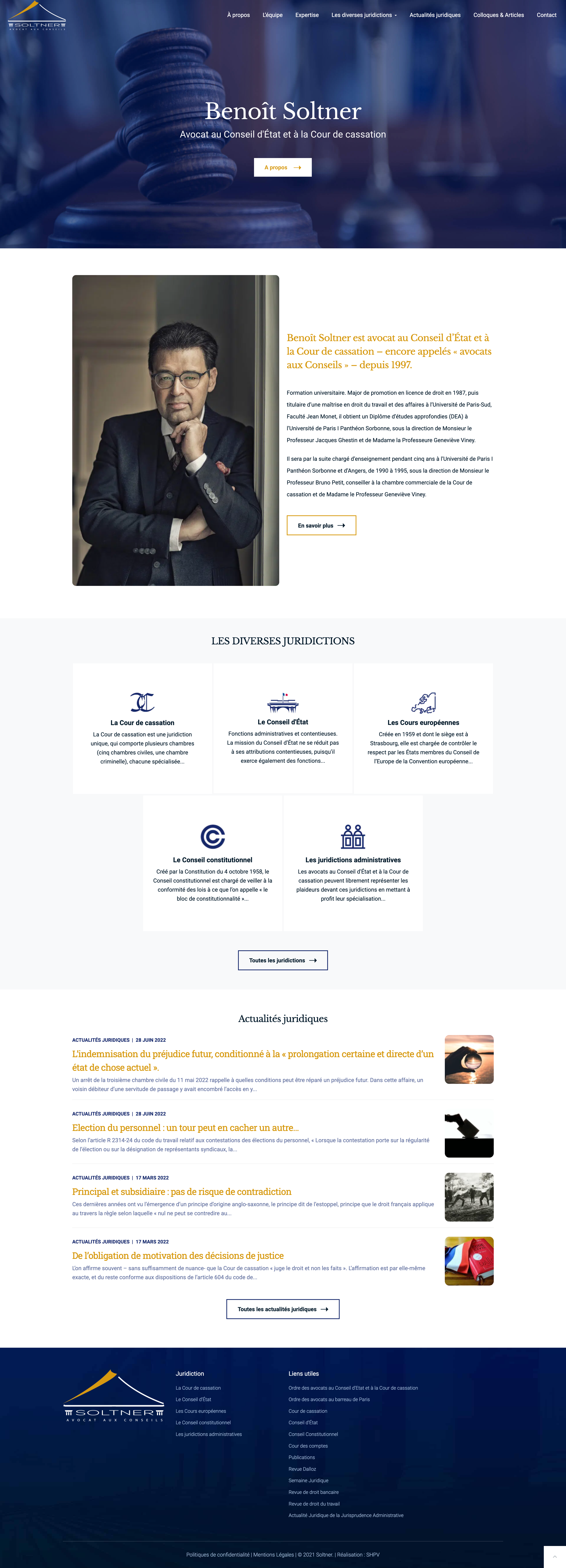 Benoit Soltner - Site Vitrine - Wordpress