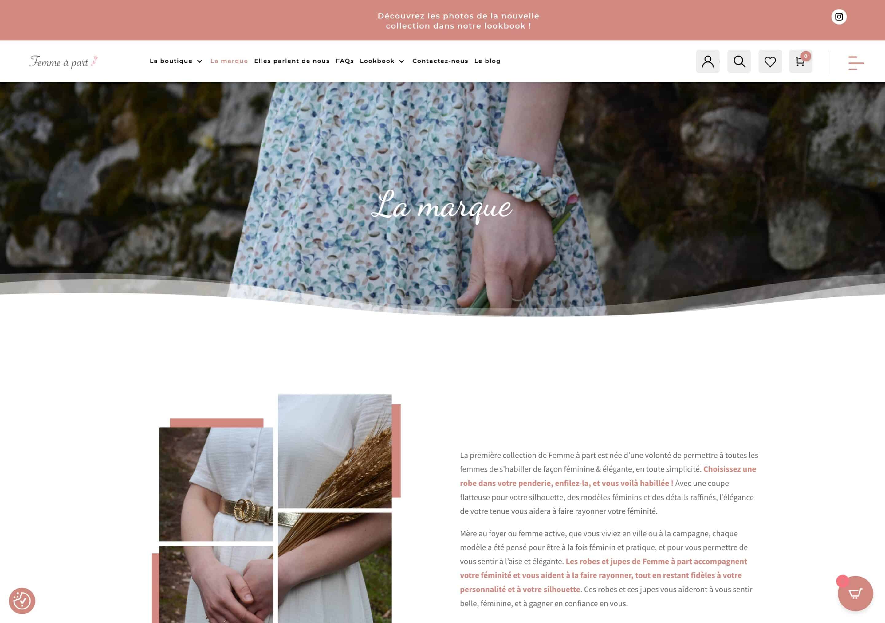 Femme a part - Boutique en ligne - WordPress