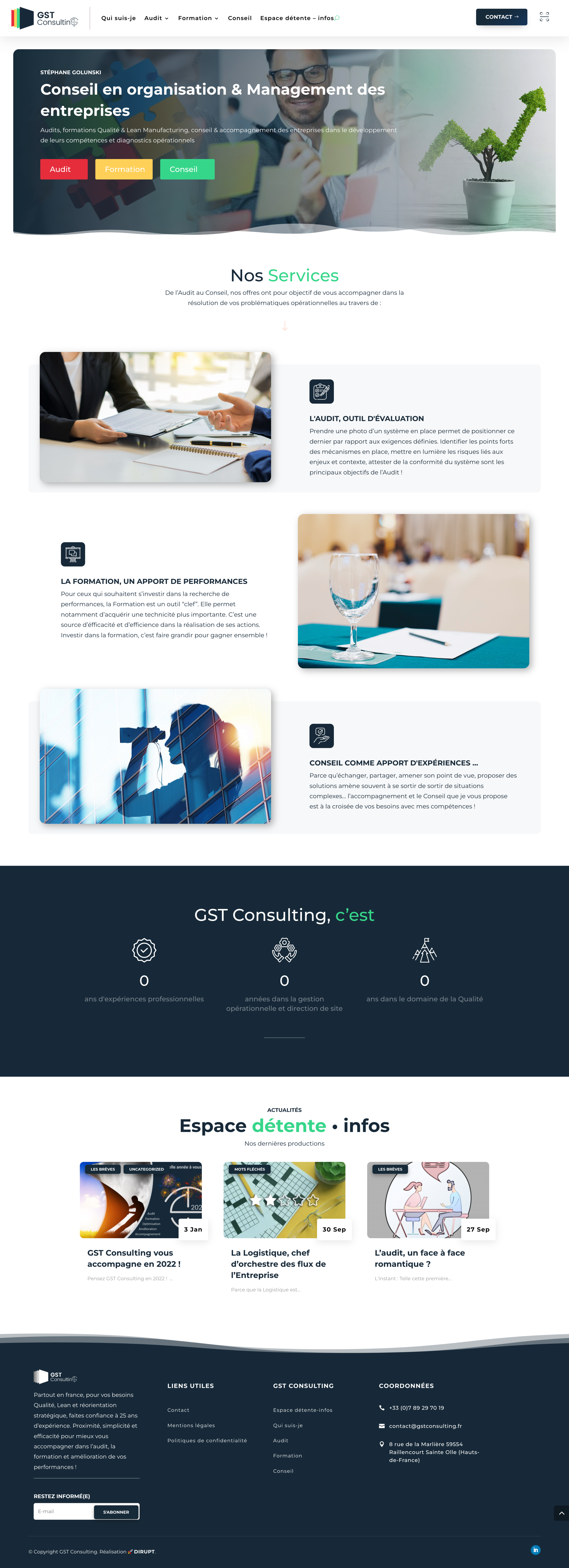GST Consulting - Site Vitrine - WordPress