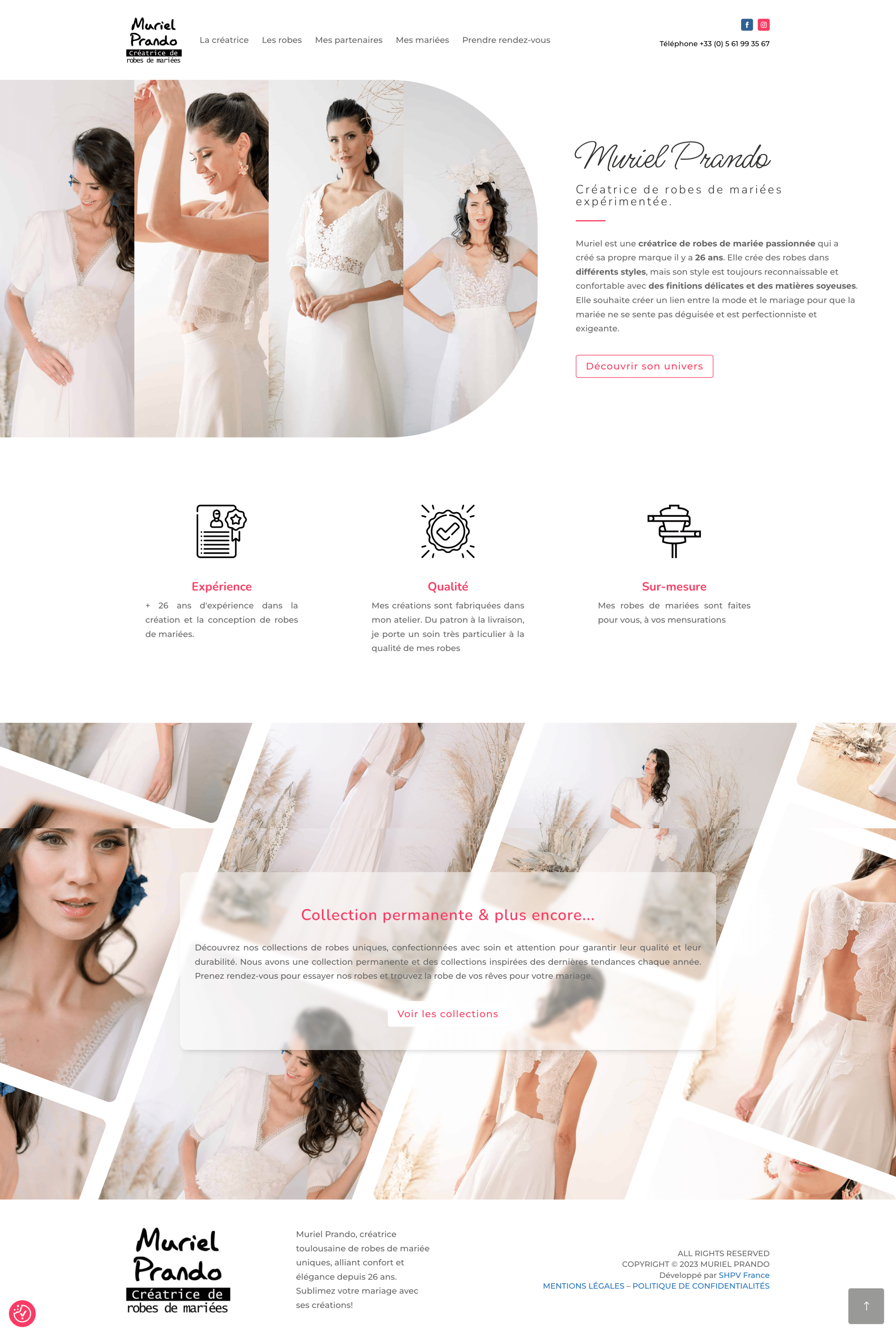 Muriel Prando - Site Vitrine - WordPress