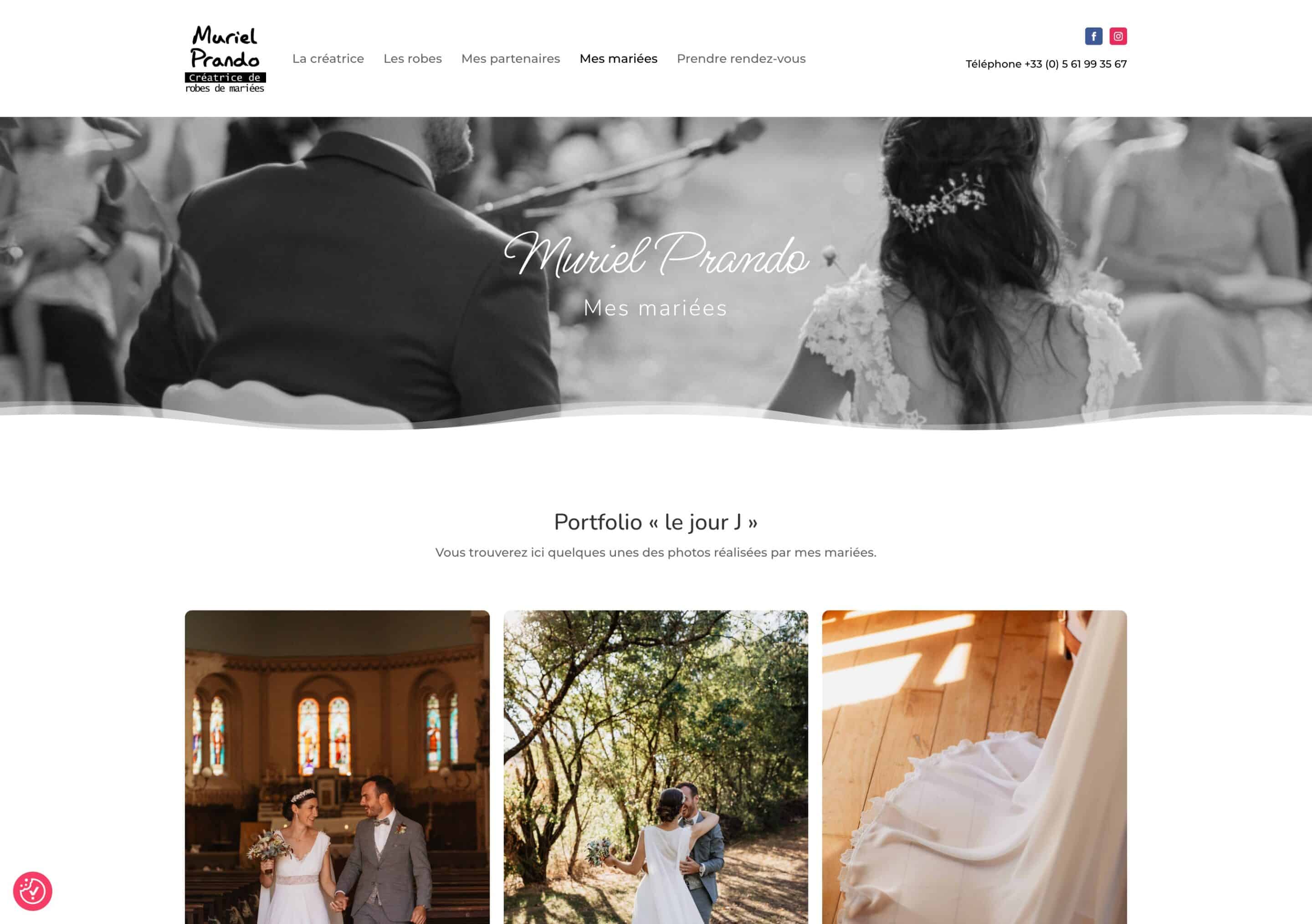 Muriel Prando - Site Vitrine - WordPress