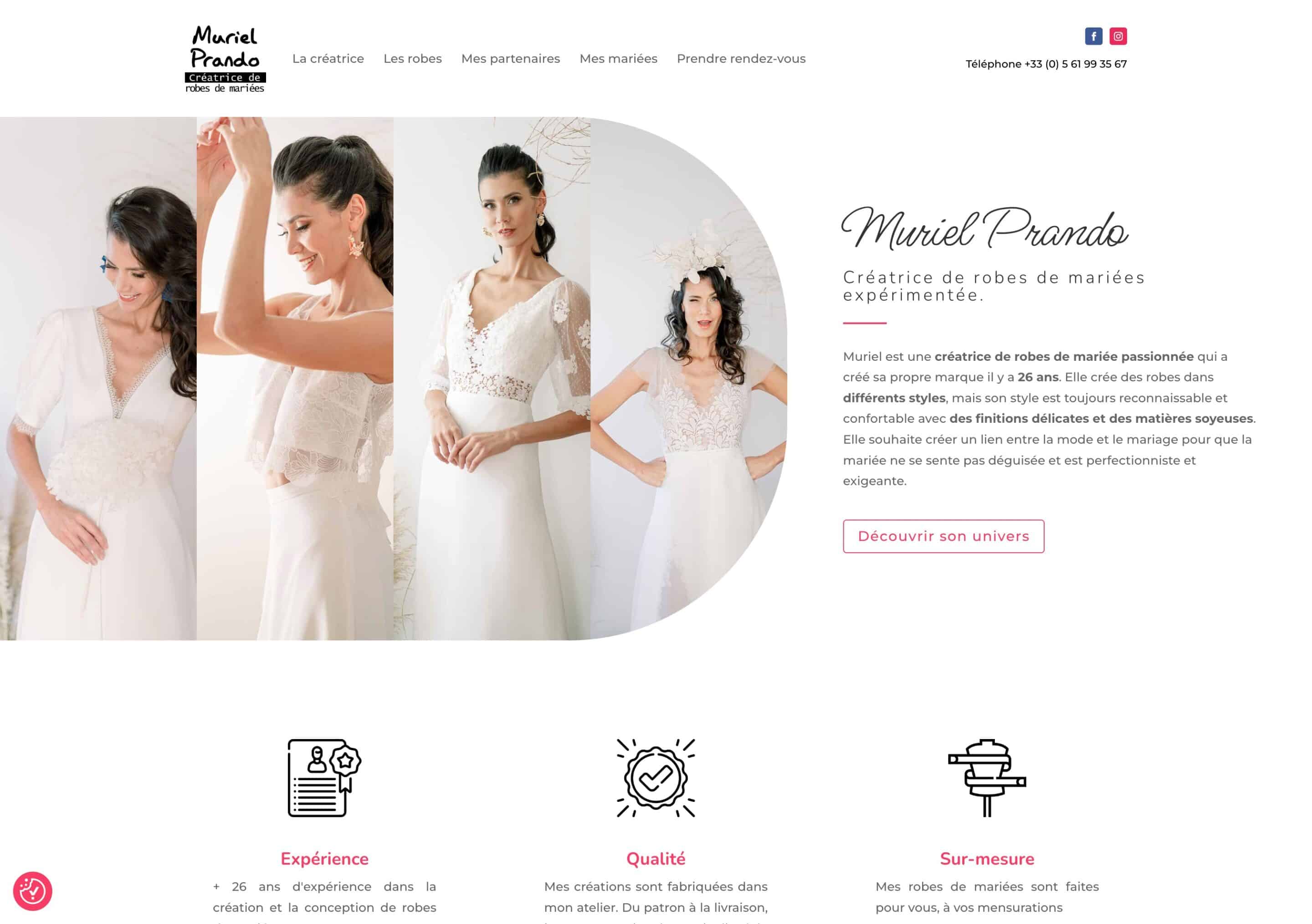 Muriel Prando - Site Vitrine - WordPress