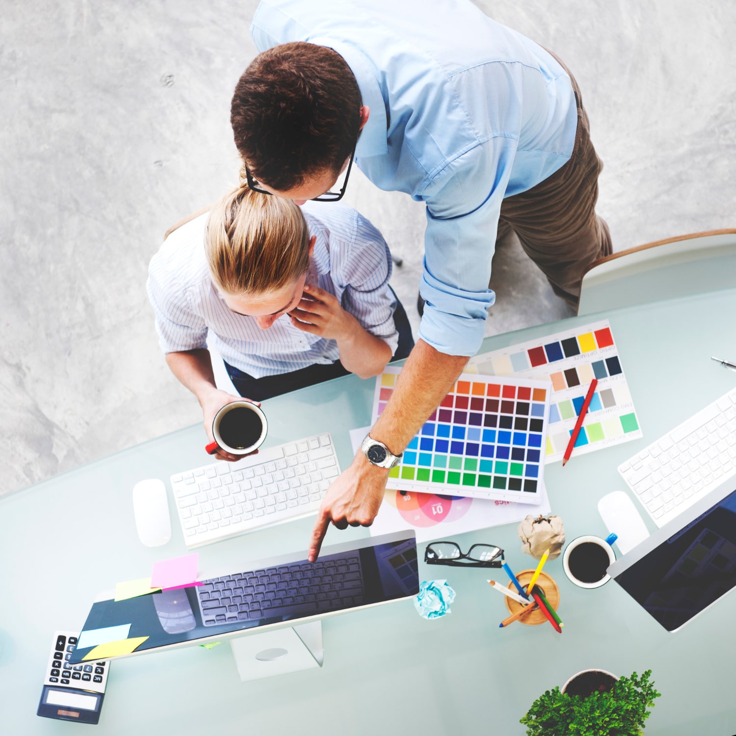 design studio creativity ideas teamwork technology concept