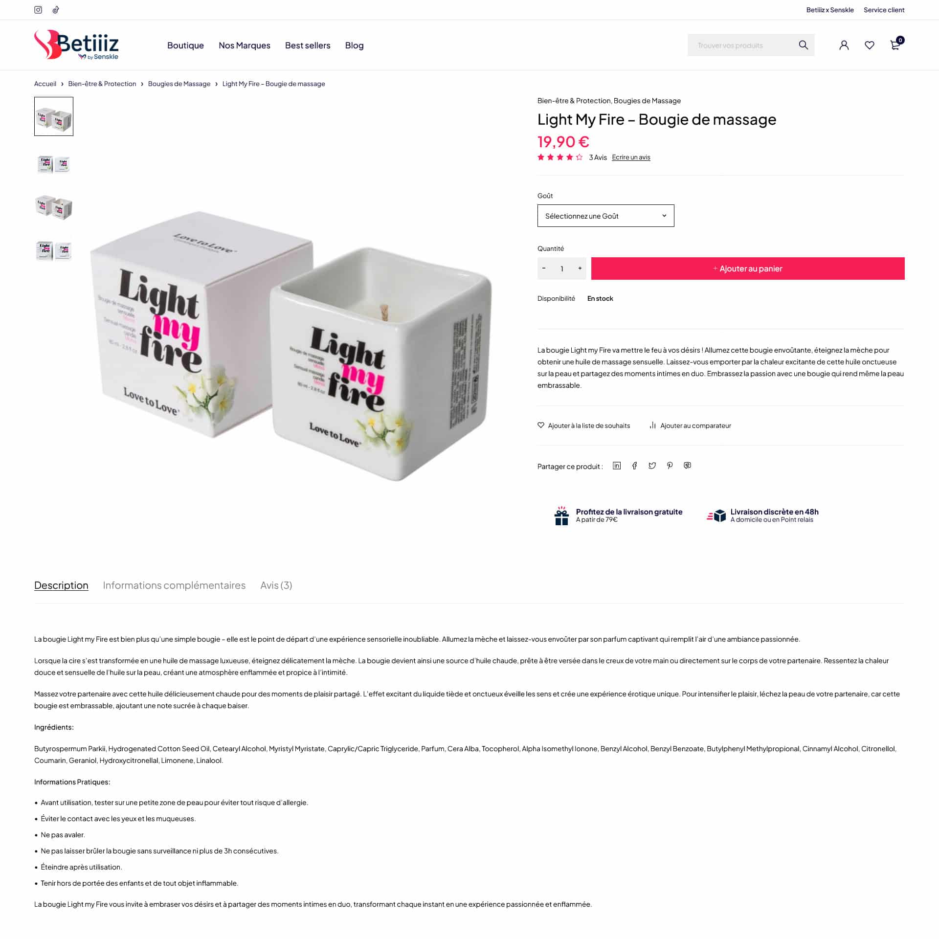 fiche produit