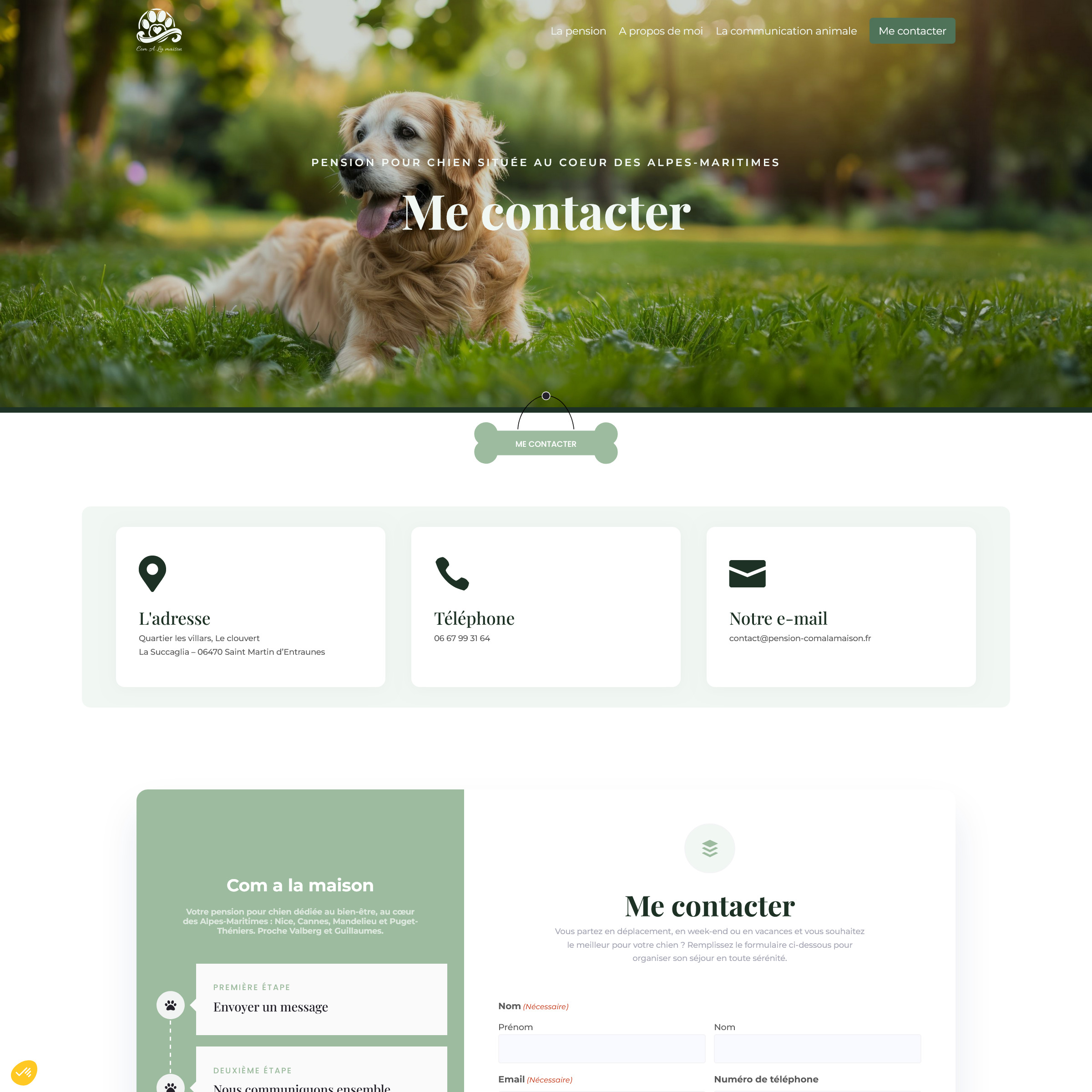 pension contact wordpress